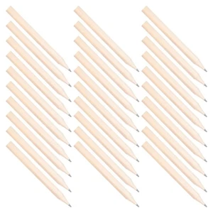  200pcs Mini Wooden Pencil Pre Sharpened Half HB Pencils Short Round Wood Cased - Picture 1 of 12