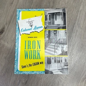 Mid Century Colonel Logan Lagergröße Eisenarbeit Broschüre Logan Co Louisville KY - Bild 1 von 3