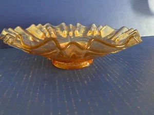 NORTHWOOD CARNIVAL GLASS BOWL 9 1/4" ACROSS 2 3/4" TALL IRIDESCENT - Picture 1 of 9