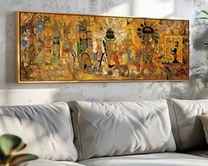 NEW  Horizontal Modern Abstract Wall Art Print Panoramic 60" x 20" Unframed - Picture 1 of 16