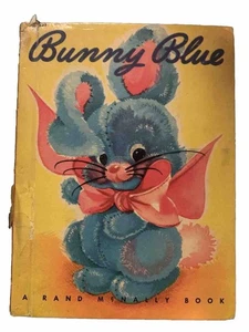 BUNNY BLUE 8023 Rand McNally Junior Elf Book 1956 rare hard cover - Bild 1 von 11