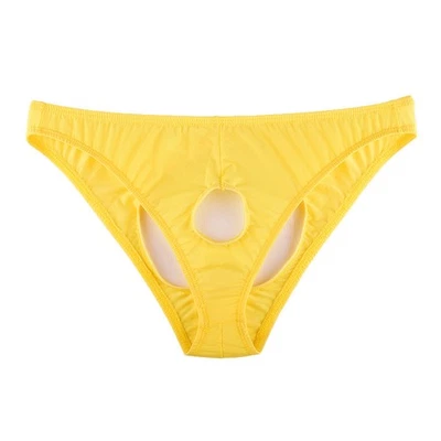 Roupa íntima masculina lingerie calcinha biquíni fio dental aberto sem costas - Imagem 1 de 4
