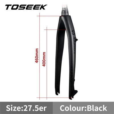 U Carbon Fiber MTB Mountain Road Bike Rigid Disc Brake Forks Tapered Fork 26-29" - Image 1 of 4