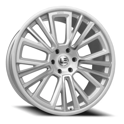 24x11 Luxxx LE Lux LE 3 Silver Machine Face Wheels 6x5.5 (40mm) Set of 4 - Image 1 of 4