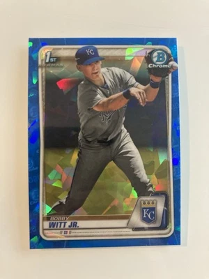 2020 Bowman Chrome Sapphire Bobby Witt Jr #BCP-25 1st Rookie - Royals - Image 1 of 2
