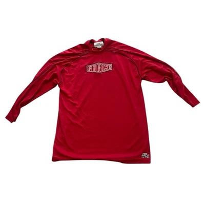 Nike Air Force Talla XXLT - Rojo Con Rayas Negras Sudadera Dri-Fit Foto 1 de 4