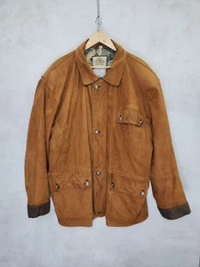 Chaqueta de cuero marrón rara vintage años 90 80 Fjallraven Fjällräven talla XL - Imagen 1 de 13