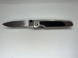 KERSHAW KAI 2415 ST Liner Action Serrated Folding Pocket Knife Made In Japan GUC - Picture 1 of 22