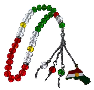 Kurdistan Tasbih Anhänger mit Landkarte Auto Mann Frau Kurdisch Geschenk - Bild 1 von 1