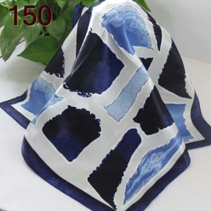 Sale New Lot of 3 Pcs 50cm Satin Feel Ladies Small Square Head/Neck Scarf 50 - Picture 1 of 14