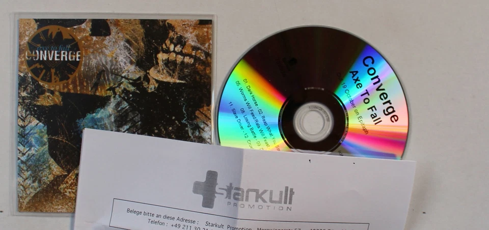 Converge Axe To Fall EU ADV 13-Track CDR 2009 + PR-Insert Rare! Hardcore - Bild 1 von 1