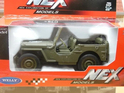 JEEP WILLYS MB 1941  1/38éme WELLY Neuf Boite D'Origine - Photo 1/4