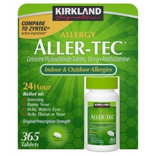 Kirkland Signature Aller-Tec, 365 Tablets EXP 05/2025