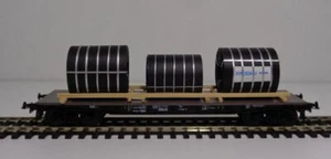 Klein H0 #2 Niederbordwagen mit Ladung DB Ep.III  neuwertig - Picture 1 of 6