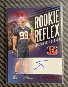 Jordan Willis 2017 Panini Absolute Football Rookie Reflex Autograph Card RR-JW - Picture 1 of 2