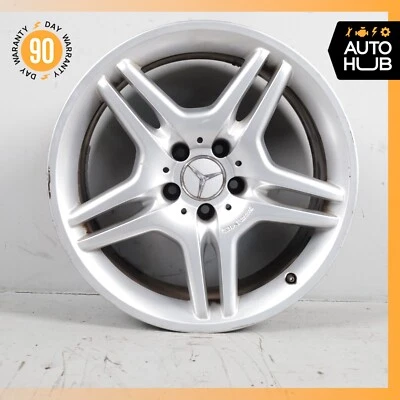 Mercedes R230 SL55 SL65 AMG 9.5 x 18 18" Rear Wheel Rim Silver 2304012902 OEM - Image 1 of 4