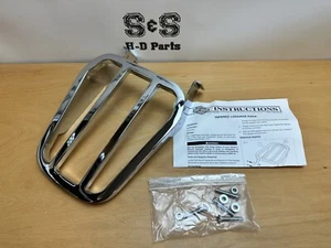 Genuine Harley-Davidson Sportster Dyna Tapered Luggage Rack Chrome 53742-04 - Picture 1 of 4
