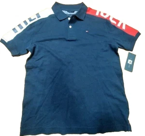 Tommy Hilfiger Boys Polo T-shirt Size Boys M 12/14 Dark Blue New - Picture 1 of 10