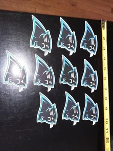 Lot of 10 Carolina Panthers NFL Football Decal Sticker Team Logo - Picture 1 of 1