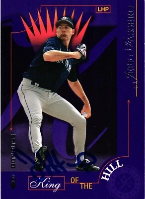 Jeff Fassero #436 Signed 1997 Donruss MLB Baseball Card Mariners Auto - Image 1 of 2