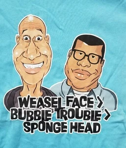 Phish Key & Peele Spongehead Light Baby Blue Lot T Shirt 2XL XXL New & Unworn - Picture 1 of 4