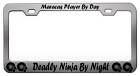 MARACAS PLAYER BY DAY DEADLY NINJA BY NIGHT License Plate Frame O3