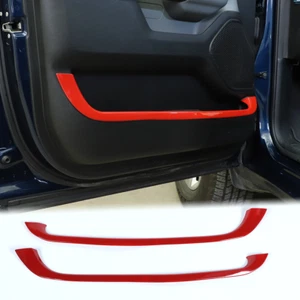 Interior Front Door Storage Box Trim Decor Strips For Dodge RAM 1500 2018-20 Red - Bild 1 von 7