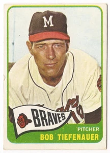 1965 Topps #23 Bob Tiefenauer Milwaukee Braves - Picture 1 of 2