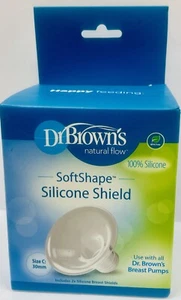 Dr. Brown's SoftShape Silicone Shields Size C: 30mm 2 Pack - Picture 1 of 4