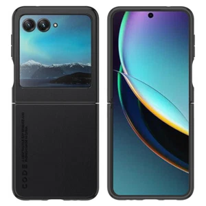 Funda protectora de cuero híbrido suave para teléfono Motorola Moto Razr 40 ultra a prueba de golpes - Imagen 1 de 18