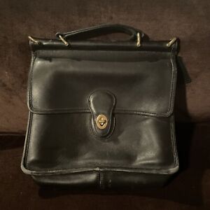 COACH VINTAGE WILLIS SATCHEL BAG C6L 9927 Leather Made In USA No Shoulder Strap