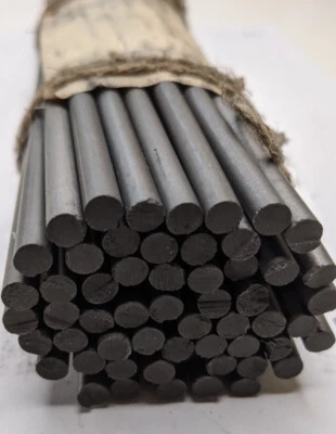 Graphite Rod 99.9% Carbon Rod Graphite Electrode 25pc 0.236” x 9.843”(6 x 250mm) - Image 1 of 4