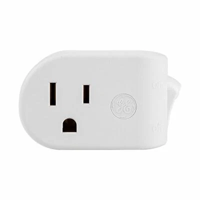 GE Grounded On/Off Power Switch, Plug-In, White, UL Listed, 15A, 120VAC, 1800W - Image 1 of 4