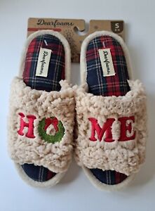 Dearfoams Women's Christmas Slippers | Memory Foam |  HOME | Size Small 5-6