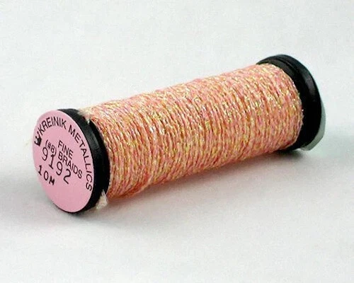 Kreinik #8 Fine Braid - 10M Skein - Color 9192 Light Peach