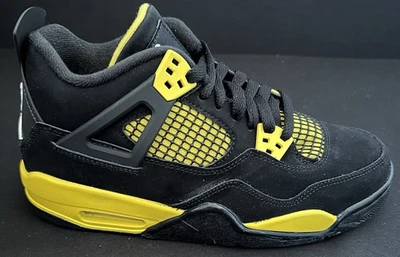 Nike Air Jordan 4 Retro Thunder Tour Amarillo Juvenil GS Talla 6Y Nuevo Grado 408452-017 Foto 1 de 4