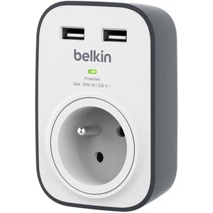 Überspannungsschutz-Steckdose 306J Belkin BSV103CA, 1x AC EU 2x USB-A - Photo 1/6