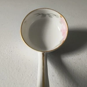 Cuchara Cuchara Antigua China Hueso Nipón Floral Pintada a Mano Borde Dorado Japón - Imagen 1 de 16