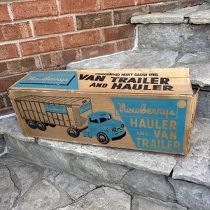 MARX LUMAR TRUCK ( Empty BOX Only)  Rare Newberrys Store Semi 1950s - Picture 1 of 24