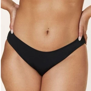 Andie Mindy Kaling The Bikini Bottom Schwarz Strukturiert Badeanzug Gr. XL Neu mit Etikett - Bild 1 von 8