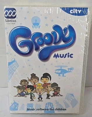 Groovy Music City Single User Software For Children Sibelius 2007 New Sealed   - Image 1 of 4