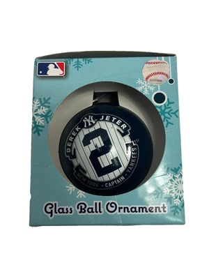 Adorno de bola de vidrio Forever Collectibles NY Yankees - Derek Jeter Foto 1 de 4