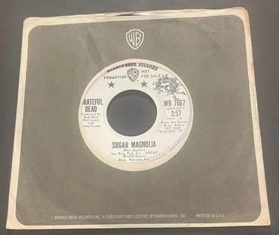 promo GRATEFUL DEAD Sugar Magnolia / Mr.Charlie 1972 WB 7667 plays NM Foto 1 de 4
