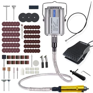780W Flex Shaft Rotary Tool, 500-25000RPM Flexible Shaft Grinder Kits with Va... - Picture 1 of 7