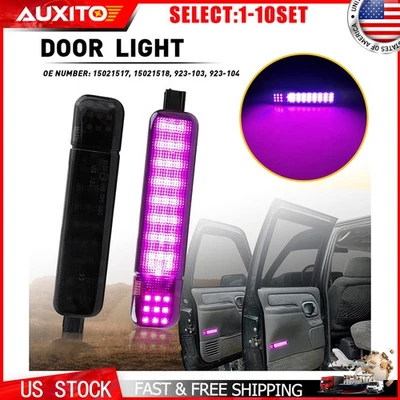 Smoke Shell Purple LED Courtesy Lamps For GMC Sierra 3500 Pickup 1999 2-20X - Image 1 of 4