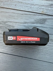 Rothenberger 1000001652 Rechargeable Li-ion Battery, 2Ah Capacity, 18V - Picture 1 of 4