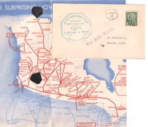 CANADA SEMI CL 40 WATERWAYS - AKLAVIK  N.W.T.  3352 mile TRIP June 12, 1929 - Picture 1 of 2