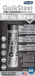 Reparación de masilla epoxi reforzada con acero QuikSteel Blue Magic 16002TRI, ampolla... - Imagen 1 de 1