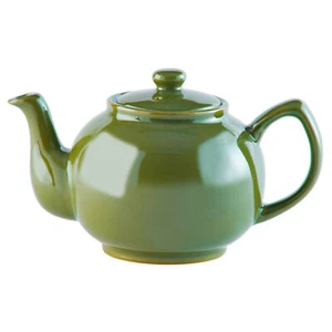 Price & Kensington Brights Olive Green Porcelain Green Tea Coffee 6 Cup Teapot - Picture 1 of 2