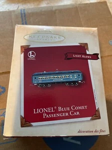 2002 Keepsake Ornament Lionel Blue Comet Passenger Car New Sealed From Factory - Picture 1 of 6